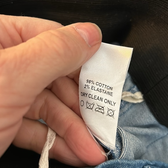 Judith March Denim Jeans S Flare Bell Bottom Leather Lace Up High Rise Boho 70’s - Picture 10 of 13